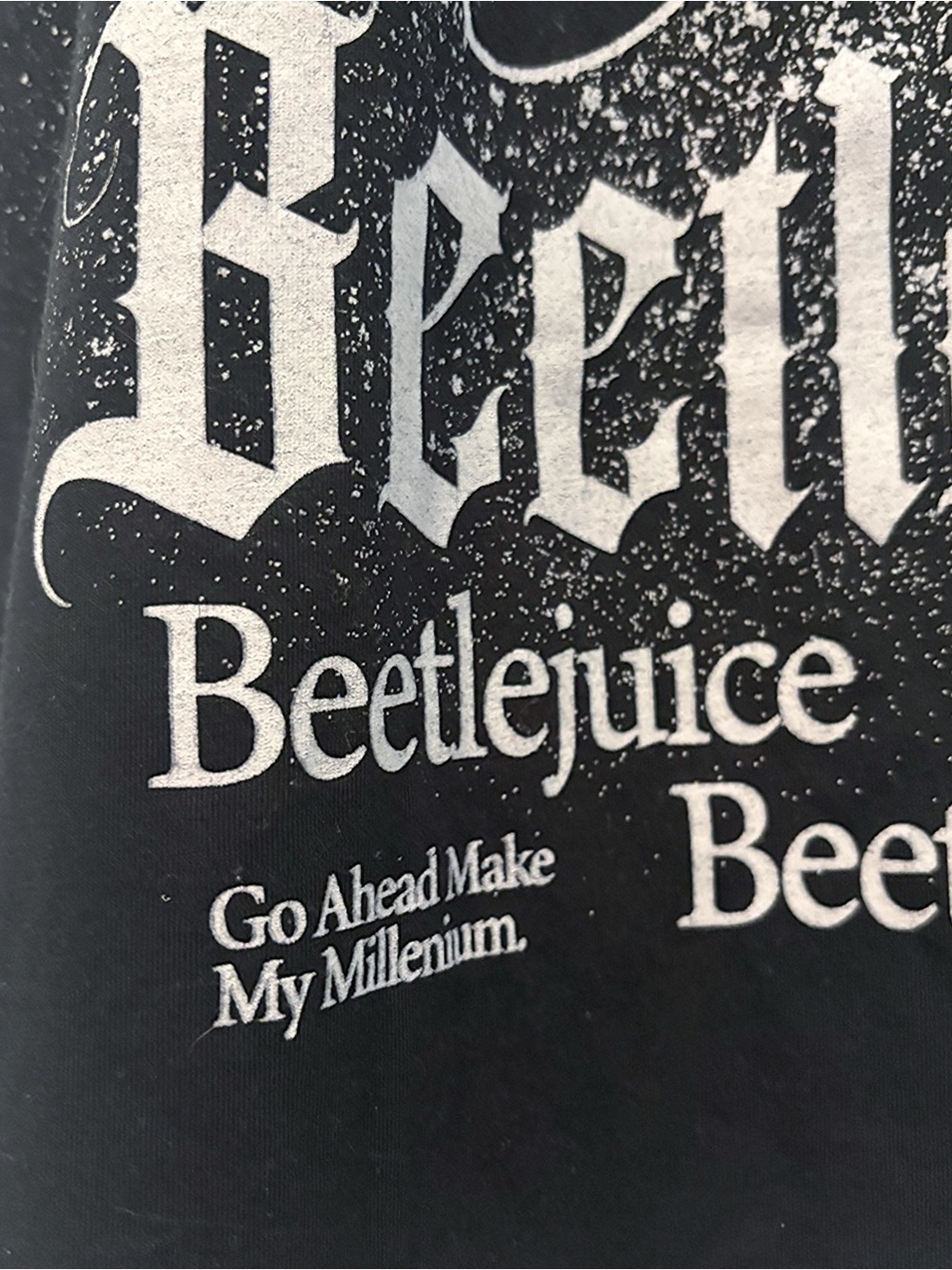 Beetlejuice Spiral Graphic Black Tee 2XL - Picture 5 of 5